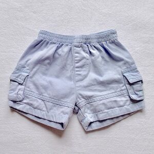 Disney Winnie the Pooh “Little Roo” Pockets Light Blue 100% Cotton Shorts 0-3M